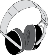 Music - Headphones clip art 