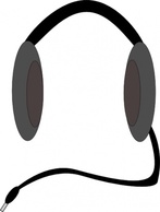 Headphones clip art 