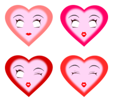 Human - Heart Faces 