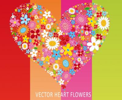 Heart flowers