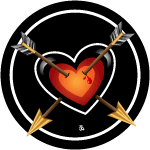 Shapes - Heart Stabbed With Arrows Free Vector 