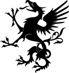 Heraldic Griffon Vector Image 