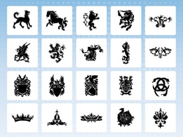 Heraldry Icon Vectors