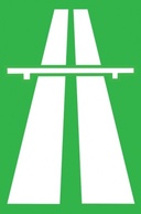 Transportation - Highway Traffic Sign clip art 