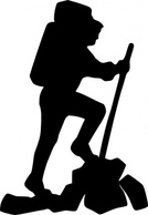 Hiker clip art Preview