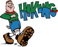 Human - Hiker Hiking clip art 