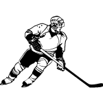 Hockey Player Vector Graphics 