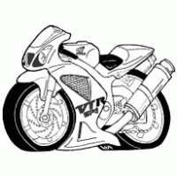 Honda VTR caricature Vector, Free Moto Vectors - SVGFreak.com