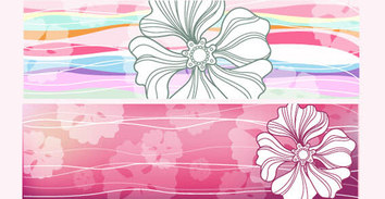 Nature - Horizontal Flower Banners 