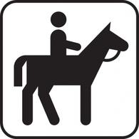 Animals - Horse Back Riding clip art 