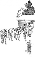 Animals - Horse Camp clip art 