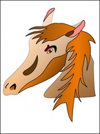 Animals - Horse Head clip art 