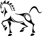 Horse Tattoo Clip Art 2