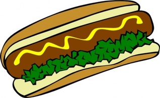 Hot Dog clip art 