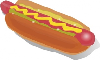 Hot Dog Sandwich clip art