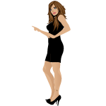 Hot Lady Free Vector Art 