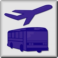 Icons - Hotel Icon Airport Shuttle clip art 