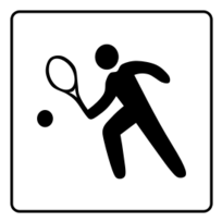 Icons - Hotel Icon Has Tennis Court 