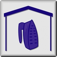 Hotel Icon In Room Iron clip art