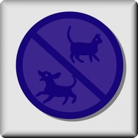 Hotel Icon No Pets clip art