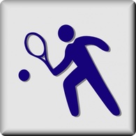 Hotel Icon Tennis clip art