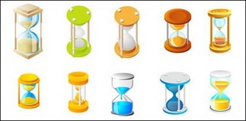 Hourglass icon vector