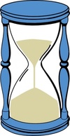 Hourglass With Sand clip art 