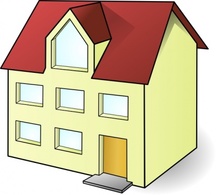 Buildings - House clip art 