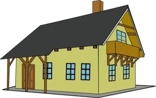 Buildings - House clip art 