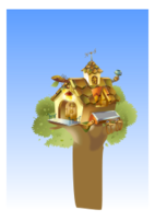 Cartoon - House IN Tree 