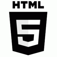 Internet - HTML5 with wordmark black&white 
