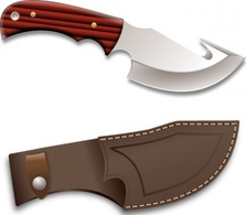 Objects - Hunter Knife clip art 