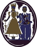 Human - Husband Wife Family clip art 