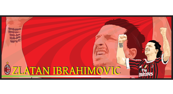 Ibrahimovic Milan Vector Image Preview