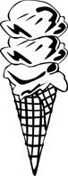 Business - Ice Cream Cones Ff Menu clip art 