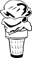 Business - Ice Cream Cones Ff Menu clip art 