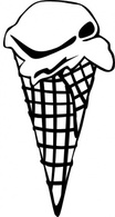 Business - Ice Cream Cones Ff Menu clip art 