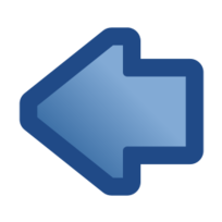 Icon Arrow Left Blue