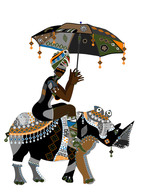 Illustration African girl