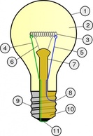 Incandescent Light Bulb clip art