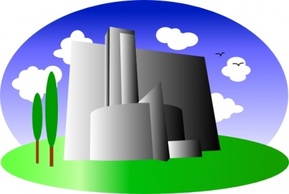 Buildings - Industrial Building clip art 