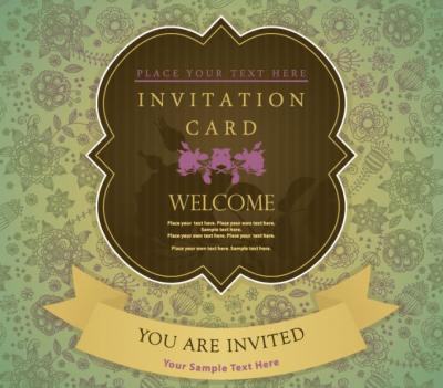 Invitation Card Vector Preview