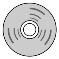 Technology - It Disk Line Drawing 