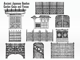 Buildings - Japanese Bamboo Fences 