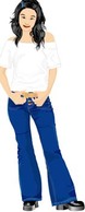 Jeans Girl Vector 16 Preview