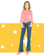 Jeans Girl Vector 2 Preview