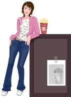 Human - Jeans Girl Vector 4 