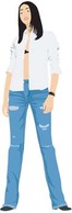 Human - Jeans Girl Vector 7 