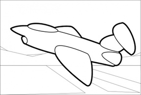 Cartoon - Jet clip art 