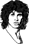 Jim Morrison Vector Image 